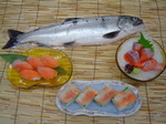 ビワマス料理(美味しい刺身と寿司).jpg