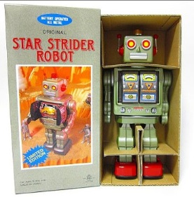 ブリキのおもちゃロボット