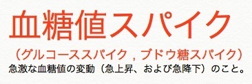 血糖値スパイク